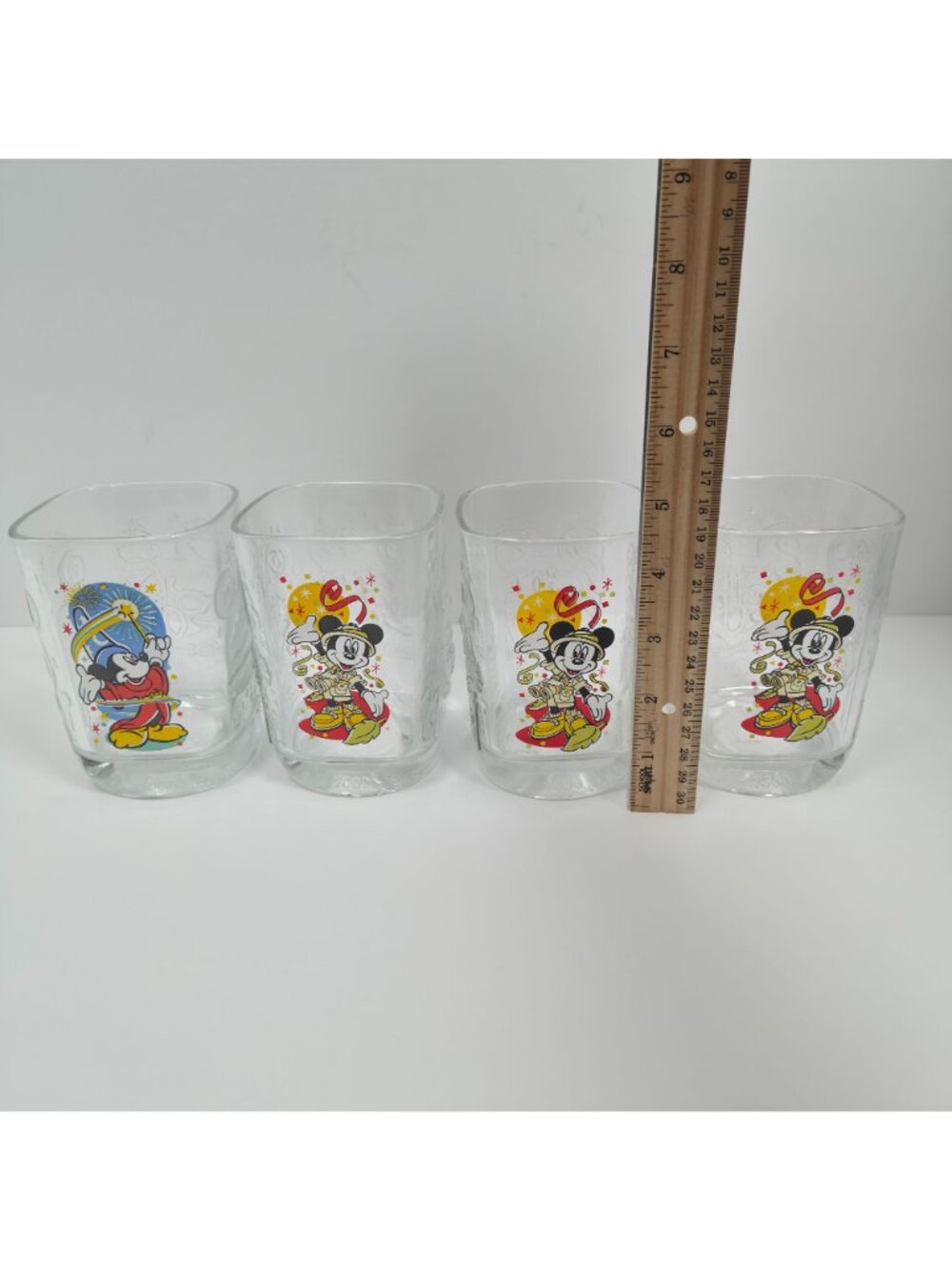 Vintage Disney World McDonald’s Year 2000 Celebration Glasses Set Of 4 - Picture 7 of 8